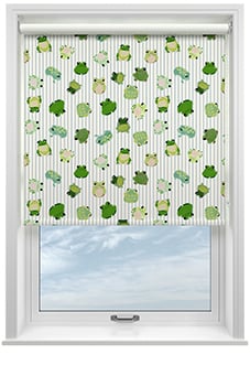 Wee Blue Bell Little Frogs, Pond - Roller Blind